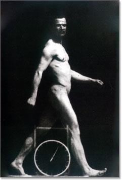 Etienne-Jules Marey: Hombre caminando, 1890-1891
